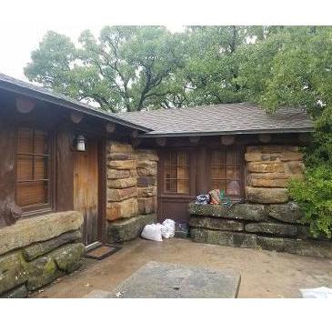 Close up of one of the cabins we rented for the wedding
