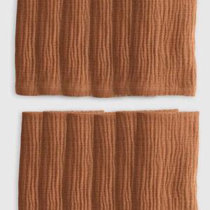 Organic Airy Gauze Napkins (Set of 12) in Terracotta