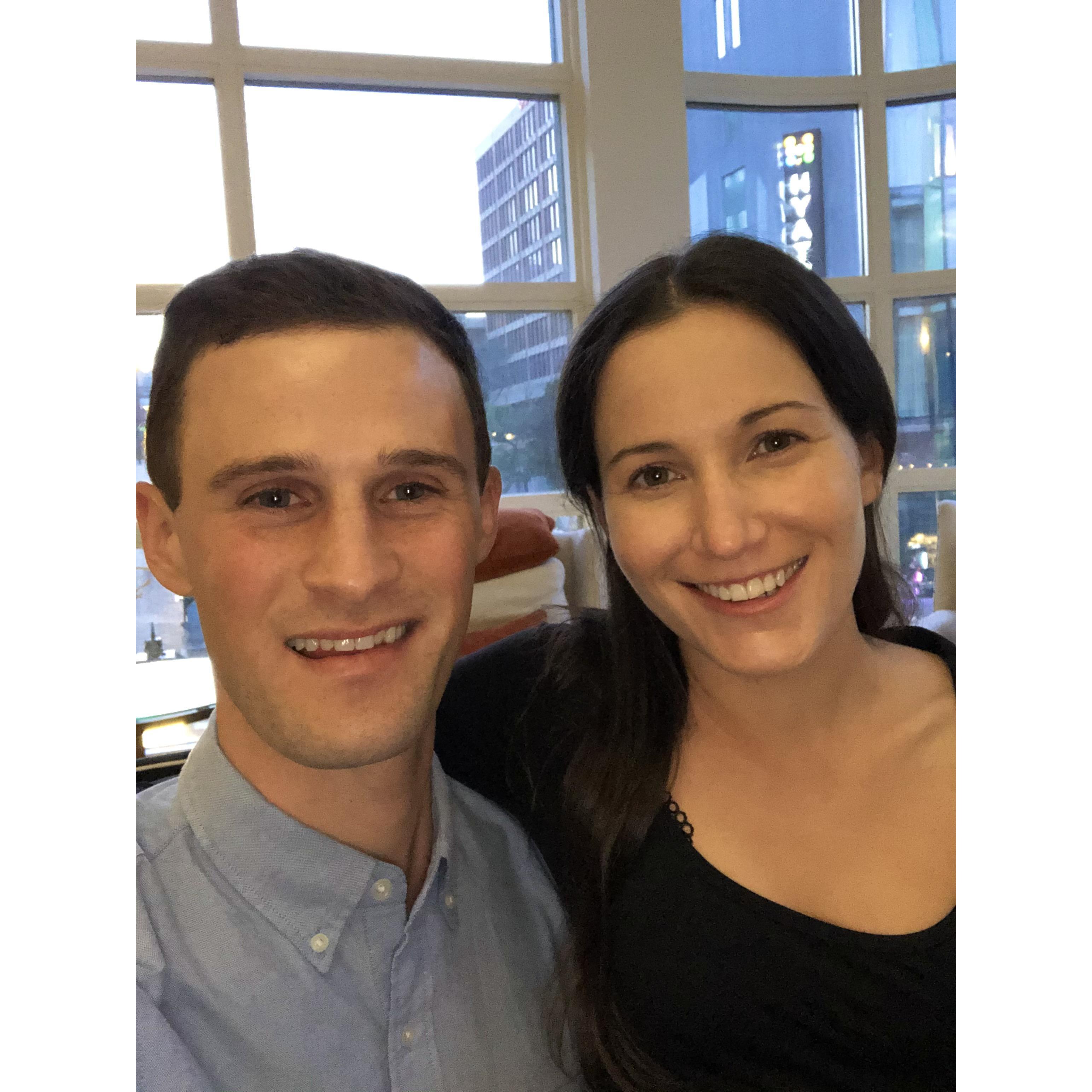 Celebrating our anniversary in Portland, Maine