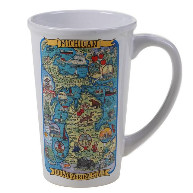 22oz 6pk Stoneware Jumbo Michigan State Souvenir Mug - Certified International