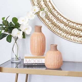 2-Piece Ceramic Modern Vase Set