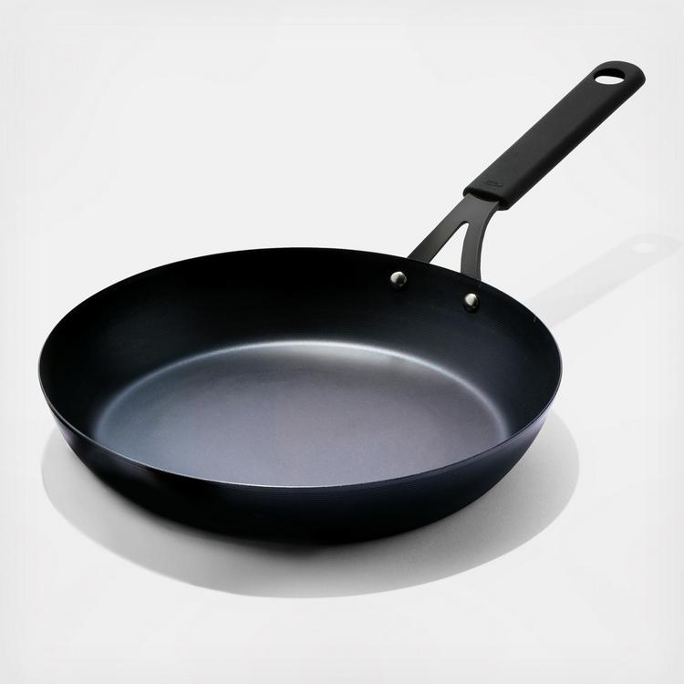 OXO Obsidian Carbon Steel 12 Frypan with Silicone Sleeve