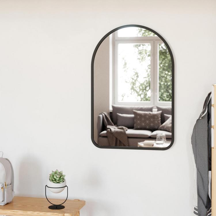 鏡 umbra Ola Wall Mirror Hub Oval Mirror - Instantly Brighten Your Space with Hub | Umbra
