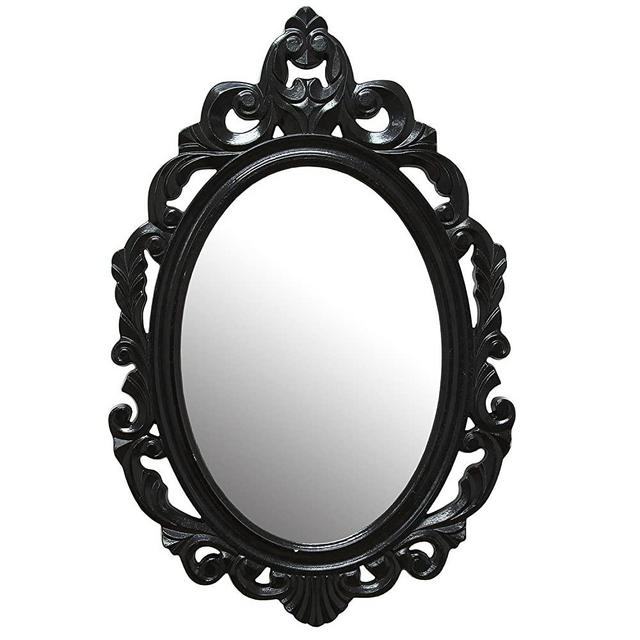 Stratton Home Décor Stratton Home Decor Black Baroque Wall Mirror