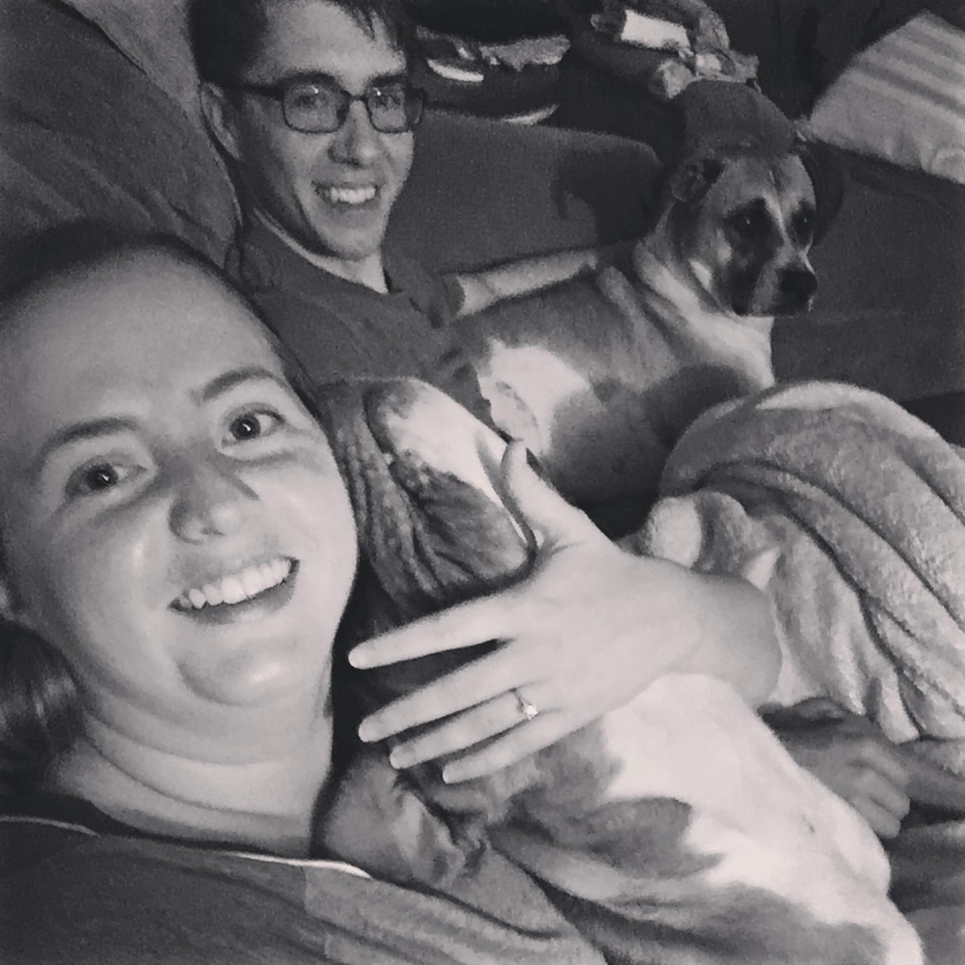 At home after the engagement!