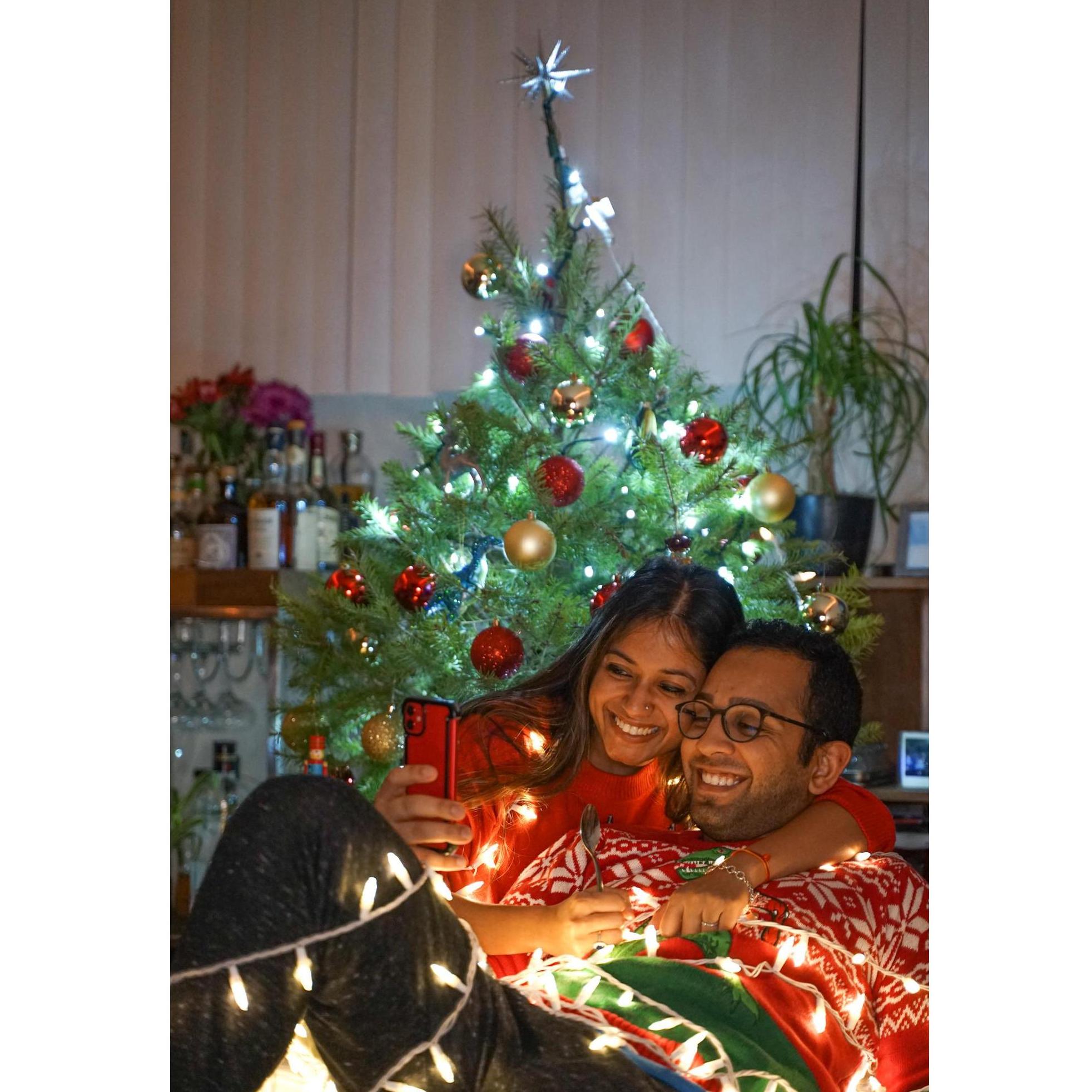 Sent out our first ever holiday card together! December 2020.