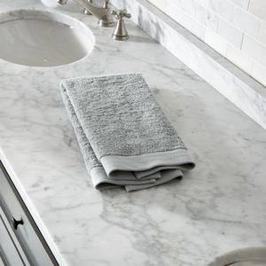 Crate & Barrel | Egyptian Cotton Grey Hand Towel