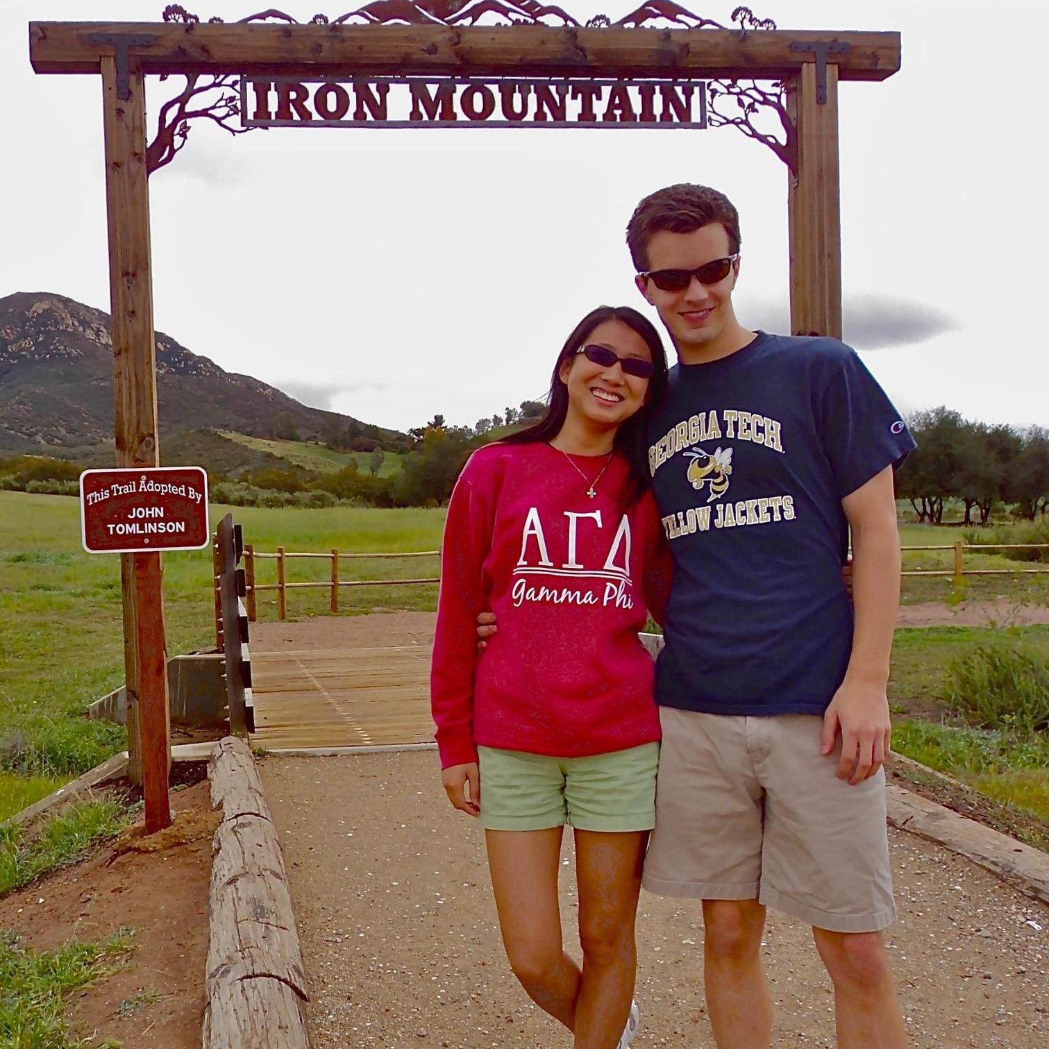 Hiking near San Diego in 2012