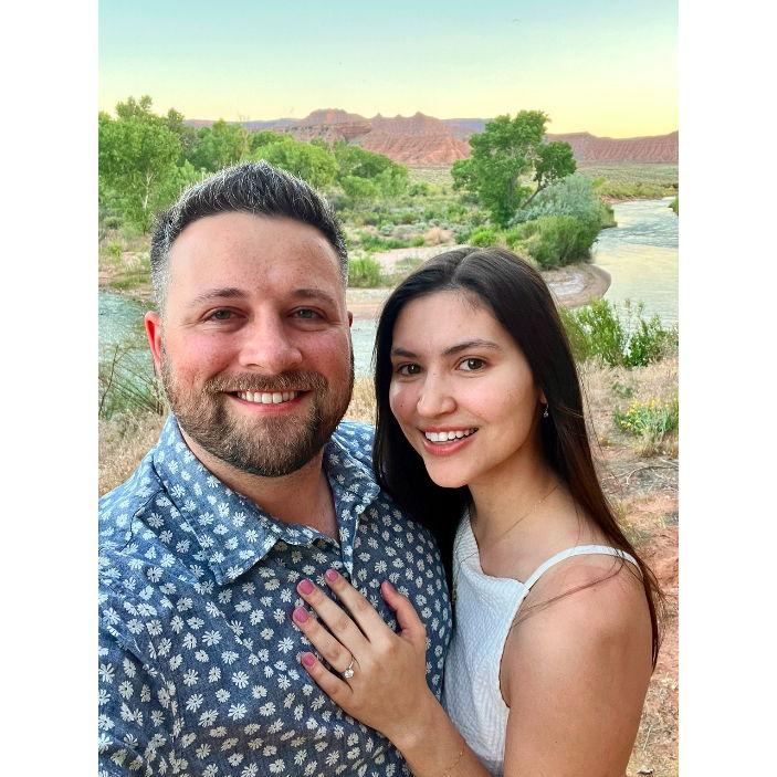 When we got engaged. Virgin, Utah