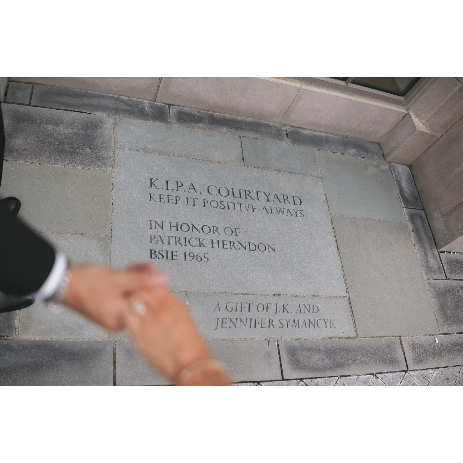 KIPA — a family saying turned legacy. We’re so grateful to celebrate our love in the courtyard that honors Tucker's grandfather’s memory.
