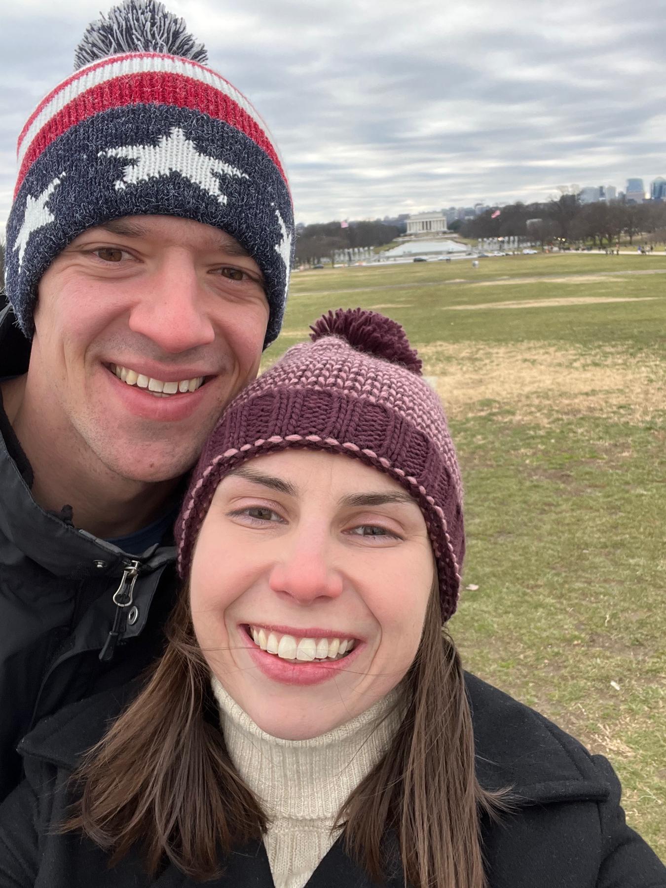 The day Will proposed to Miranda in Washington, D.C.