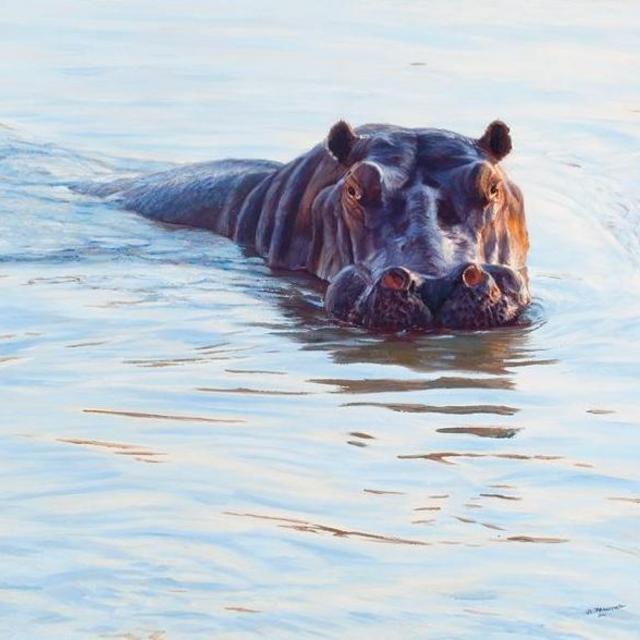 John Banovich - River Horse Painting