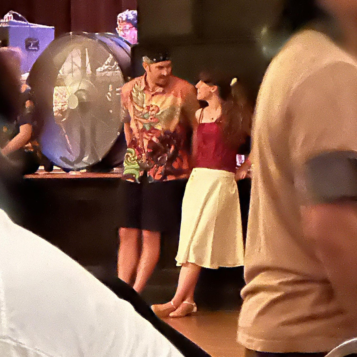 Our first photo ever, courtesy of Zach (Cassie's brother) stalking us at swing dancing!