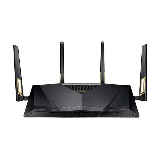 ASUS AX6000 WiFi 6 Gaming Router (RT-AX88U) - Dual Band Gigabit Wireless Router, 8 GB Ports, Gaming & Streaming, AiMesh Compatible, Free Lifetime Internet Security, Adaptive QoS, MU-MIMO