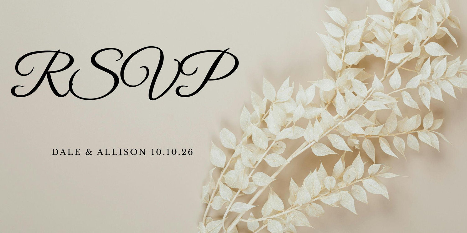 The Wedding Website of Allison Smiley and Dale Greenwald