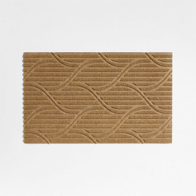 Thirsty Flow Wheat Brown Indoor/Outdoor Doormat 21.5"x35"