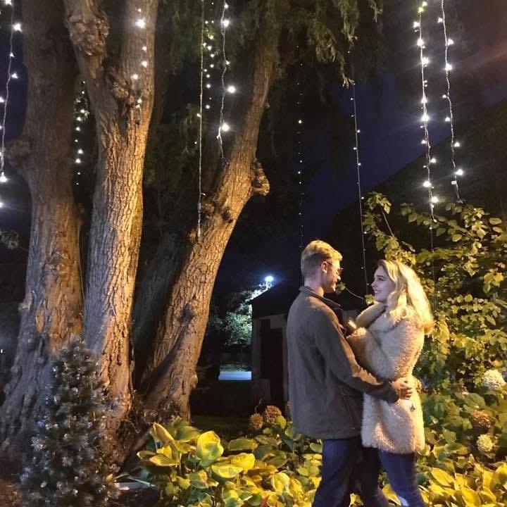 One of our first photos together as a couple.