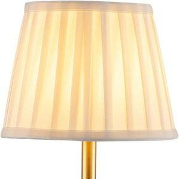 KDG Portables Cordless Table Lamp, Fabric Shade Desk Lamp, 4000mAh Rechargeable Battery Powered Lighting, Dimmable Light for Dining Room, Bedroom, Bedside, Bar, Night Light, Camping, Balcony (Gold)