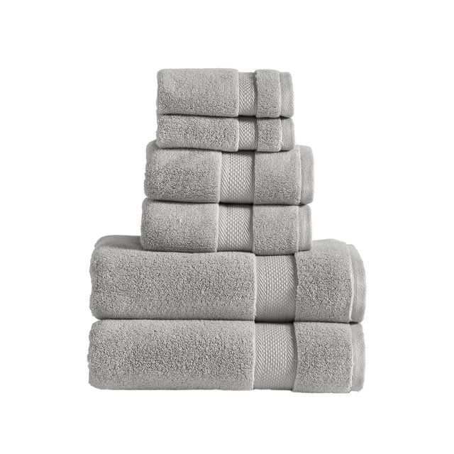 Modern Threads Luxury Cotton 6-pc Quick Dry Towel Set, Cloud