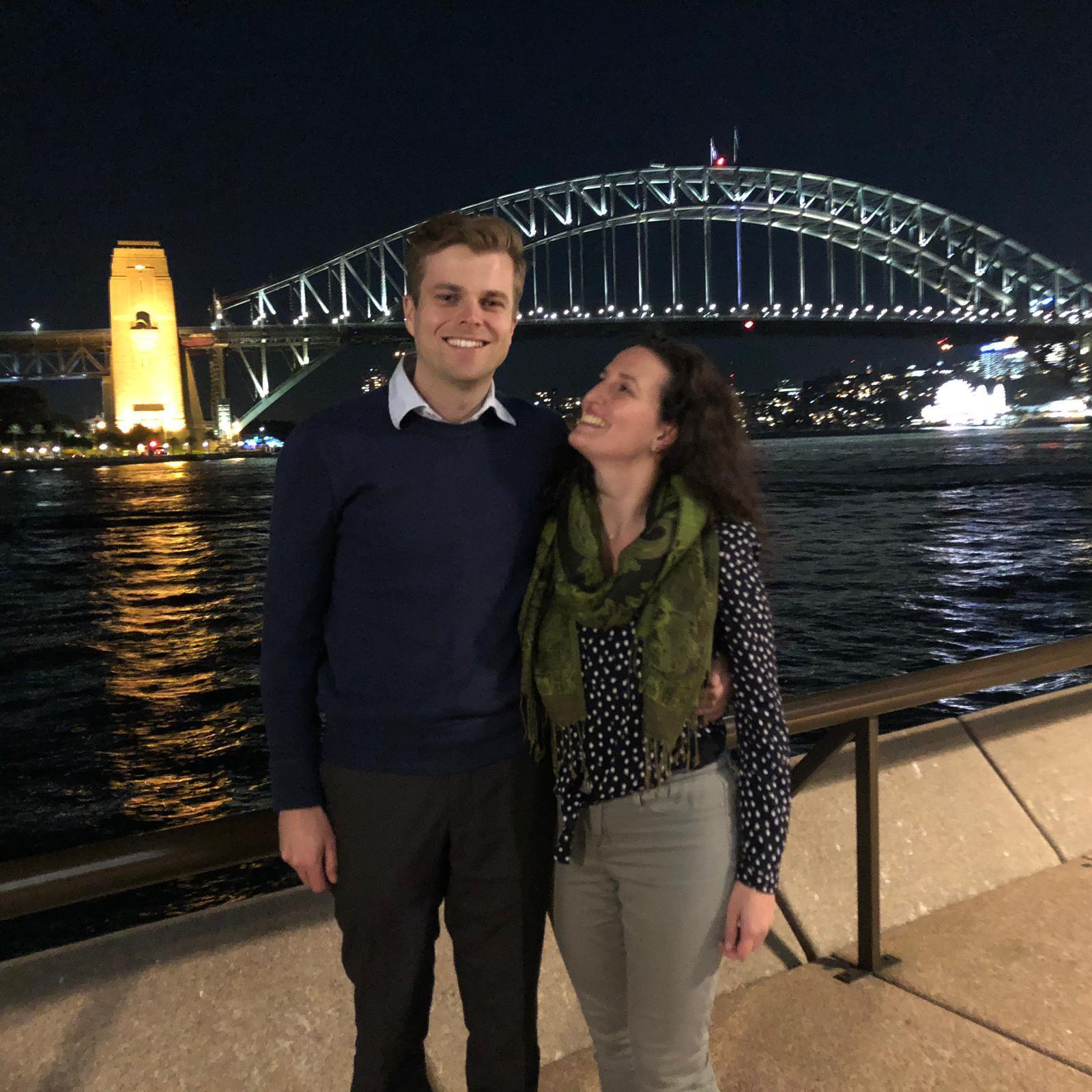 Shortly after moving to Sydney - no more long distance!