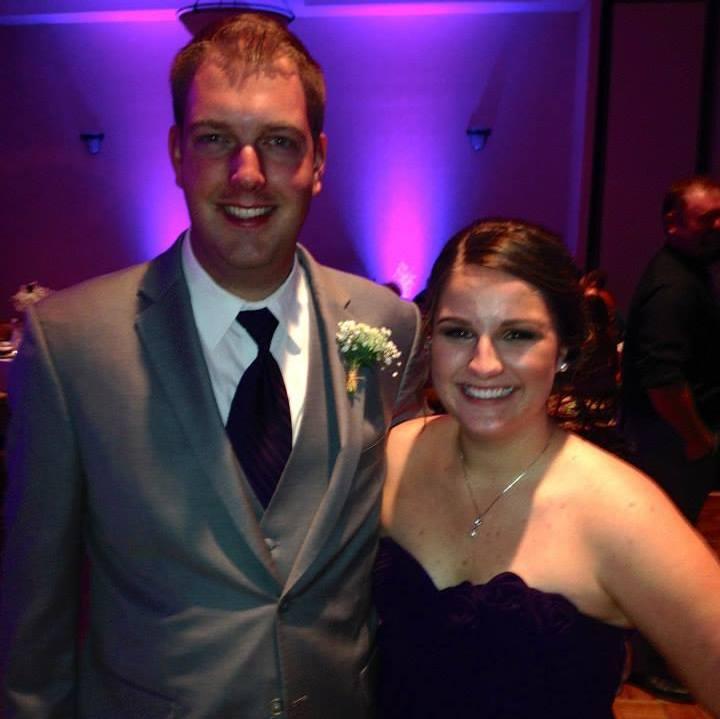 Our first official picture was 12 years ago at Justin and Abbey's wedding when we were both in the wedding party.