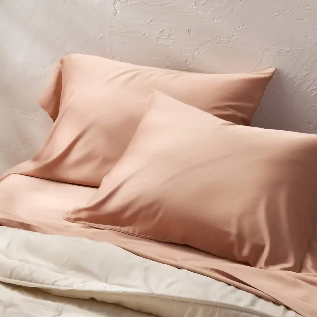 Standard 400 Thread Count Rayon from Bamboo Pillowcases Light Adobe Clay - Casaluna™
