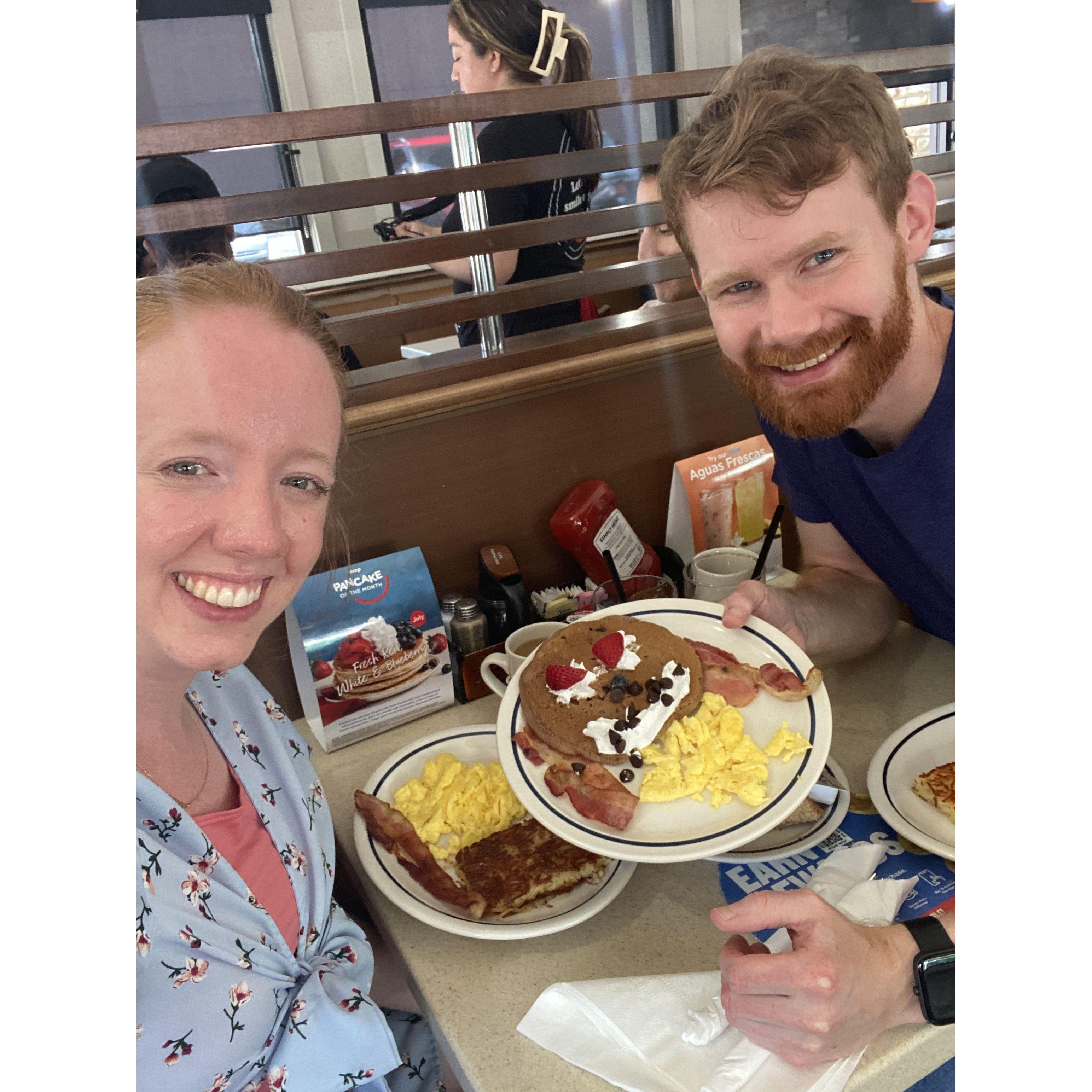 What's iHop without some creepy smiley face pancakes?!