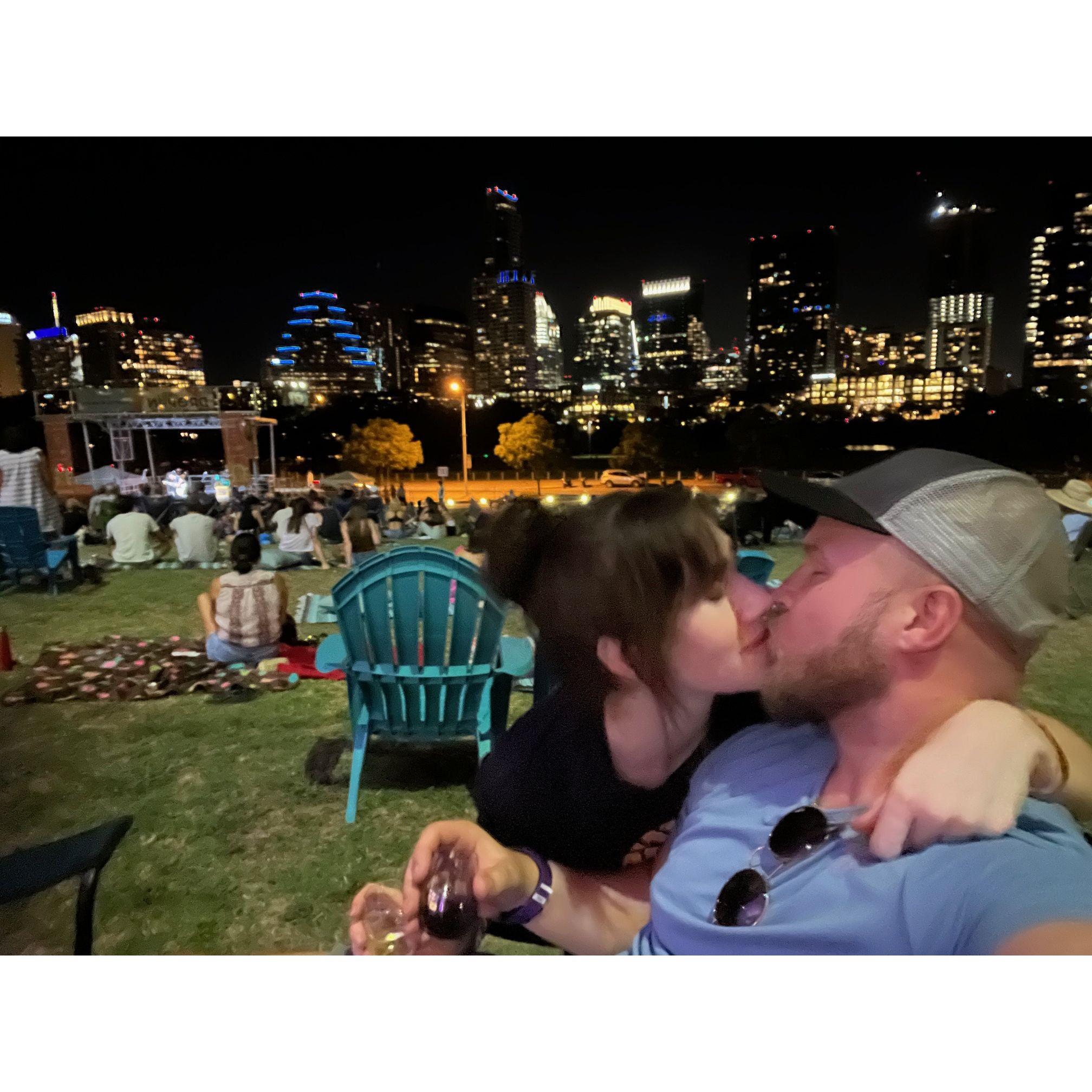 Concert overlooking Austin, TX - June 2022