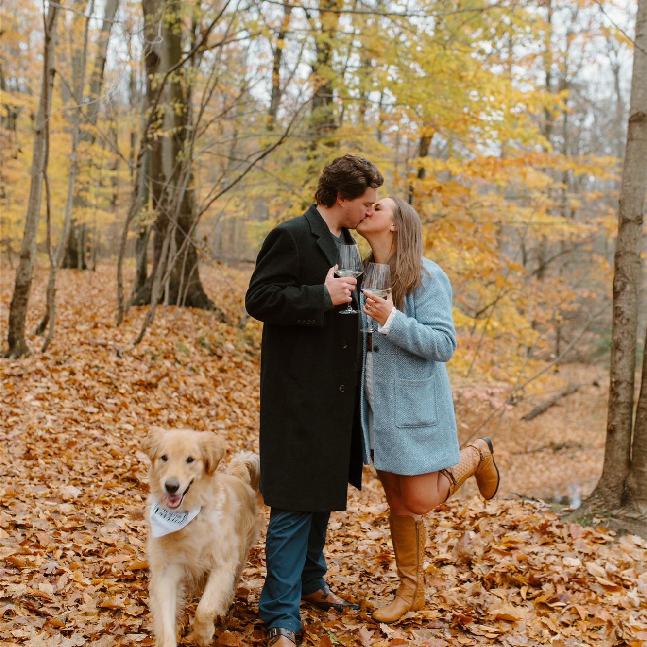 Engagement Photos at the place we had our first date, Rotary Park in Livonia, MI