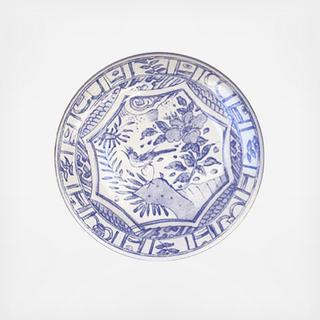 Oiseau Blue Dessert Plate, Set of 4