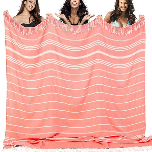 Extra Large Throw Blanket Giant Turkish Beach Towel Airplane Travel Essentials Camping Gear Must Haves Accessories Flight Hawaii Honeymoon Summer Vacation Stuff Camper Roadtrip Road Trip Gadgets