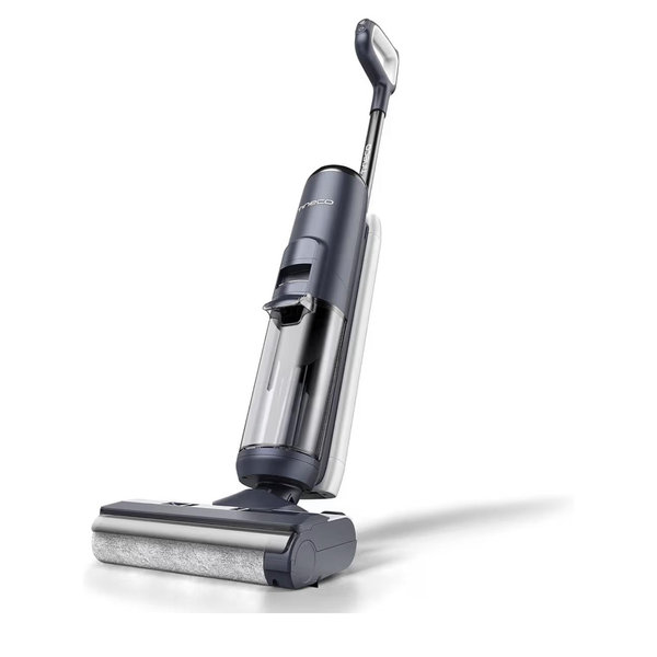 Tineco Floor ONE S5 Smart Cordless Wet Dry Vacuum Cleaner and Mop for Hard Floors, Digital Display, Long Run Time, Great for Sticky Messes and Pet Hair, Space-Saving Design, Blue