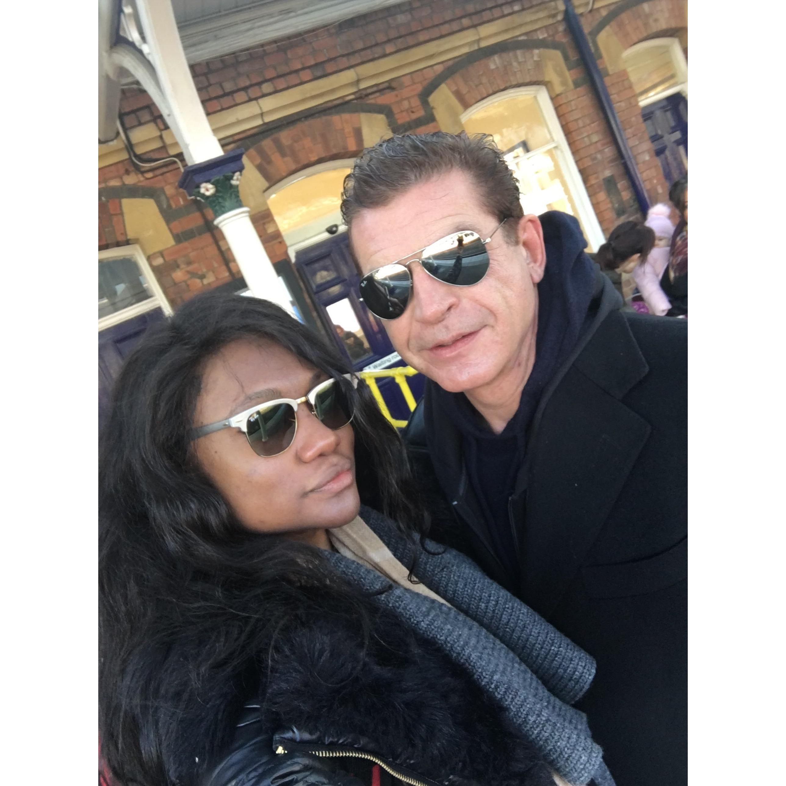 On our way to London after visiting the in laws