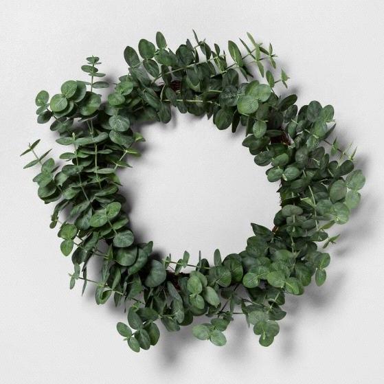 24" Faux Eucalyptus Wreath - Hearth & Hand™ with Magnolia