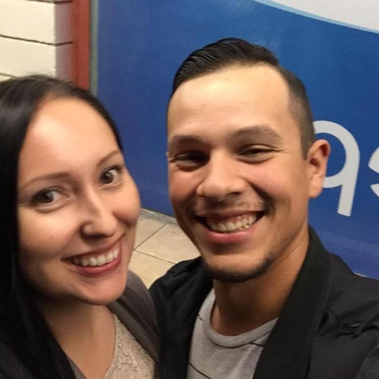 Oct. 2, 2015 - Our first photo together outside Cuca’s Mexican Food in Redlands, CA