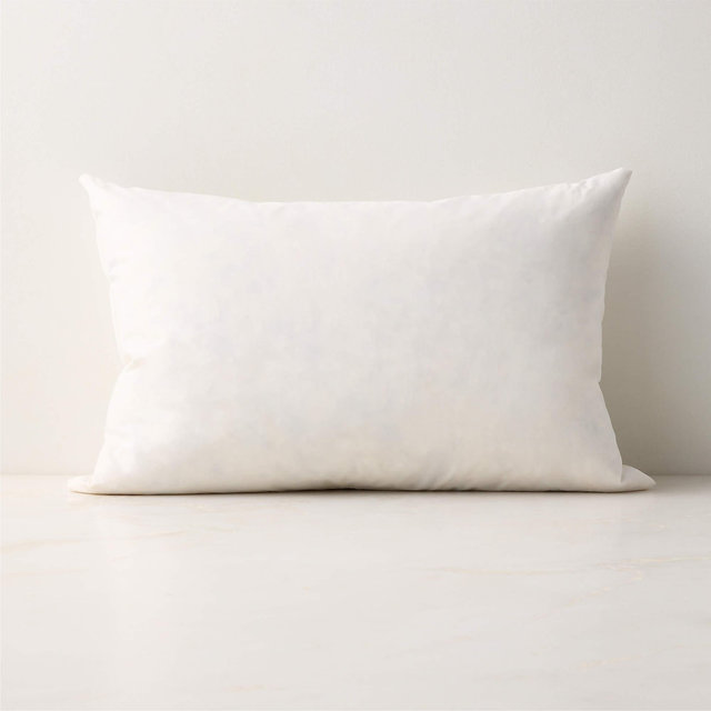 Feather-Down Lumbar Pillow Insert 22"x15"