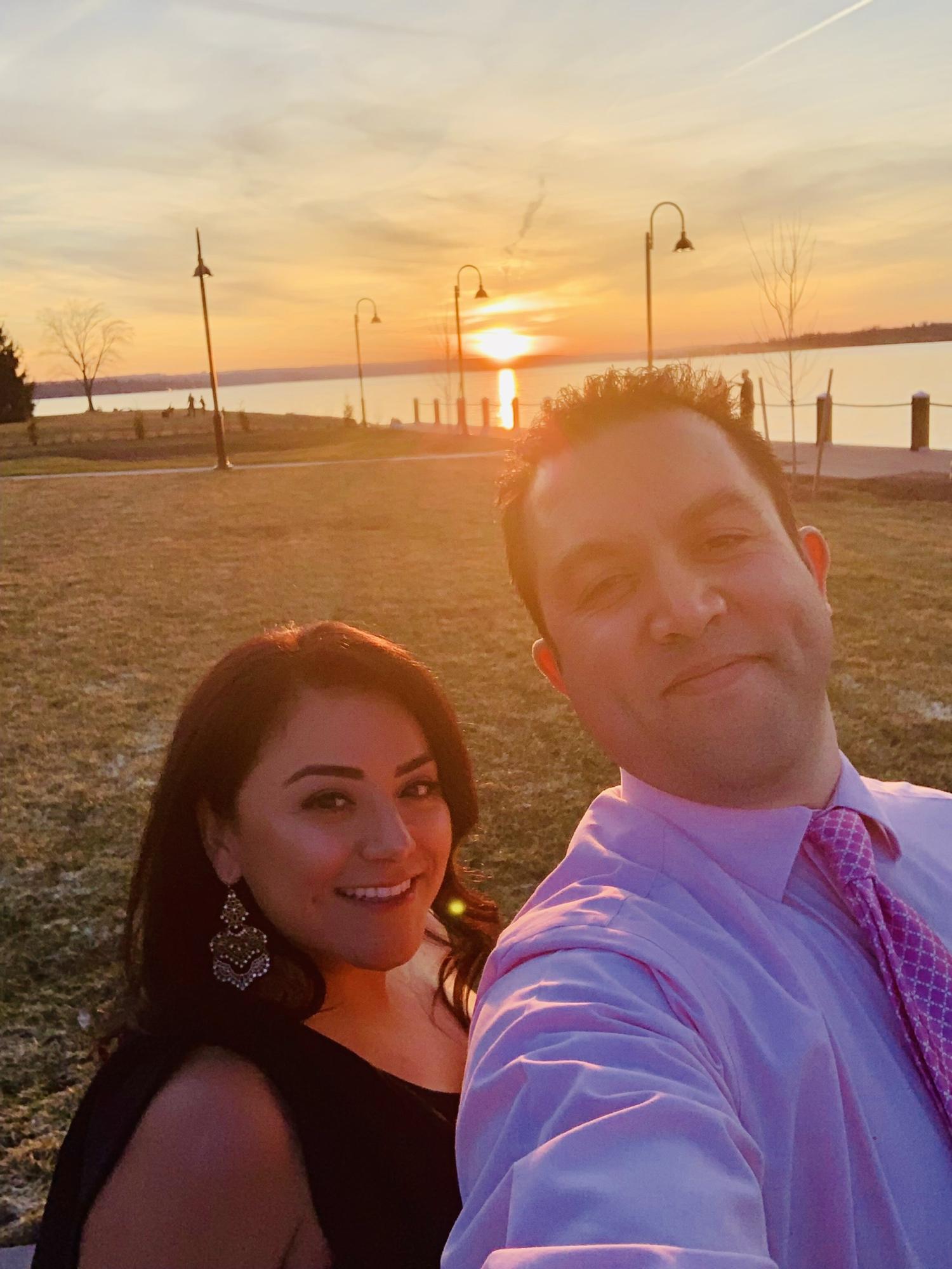 Wedding celebration of Andy and Caitlin Lamb in Jamestown, NY on Lake Chautauqua, April 2019. Juanita's first visit to his hometown.