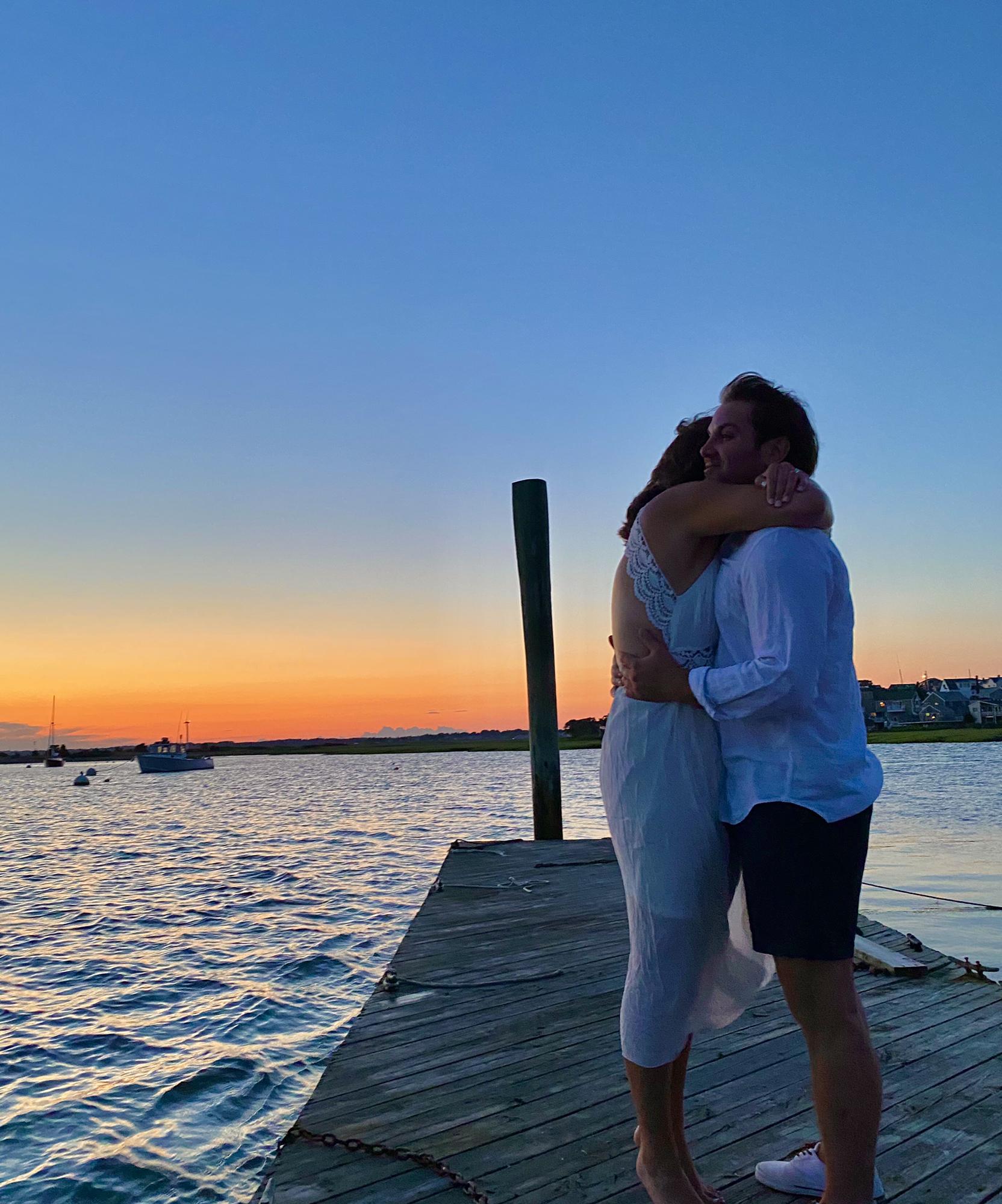 In the engagement spot