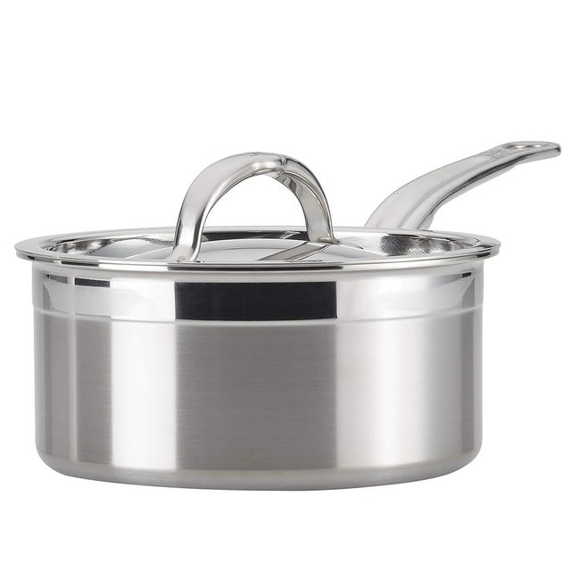 Hestan - ProBond Collection - Professional Clad Stainless Steel Sauce Pan, Induction Cooktop Compatible, 1.5 Quart
