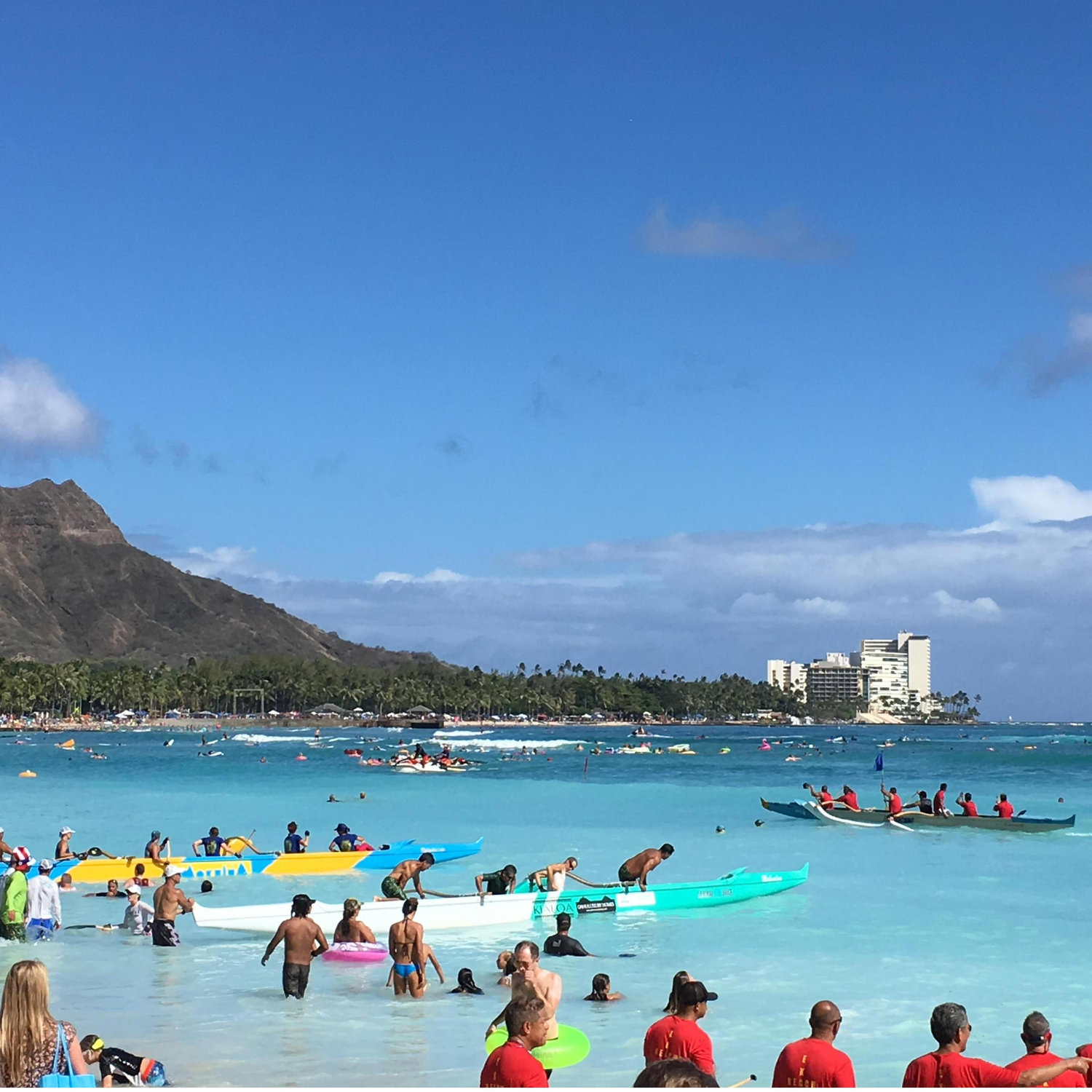 Outrigger Competition - 7th place out of 7 contestants in that heat - Honolulu - July 4, 2016