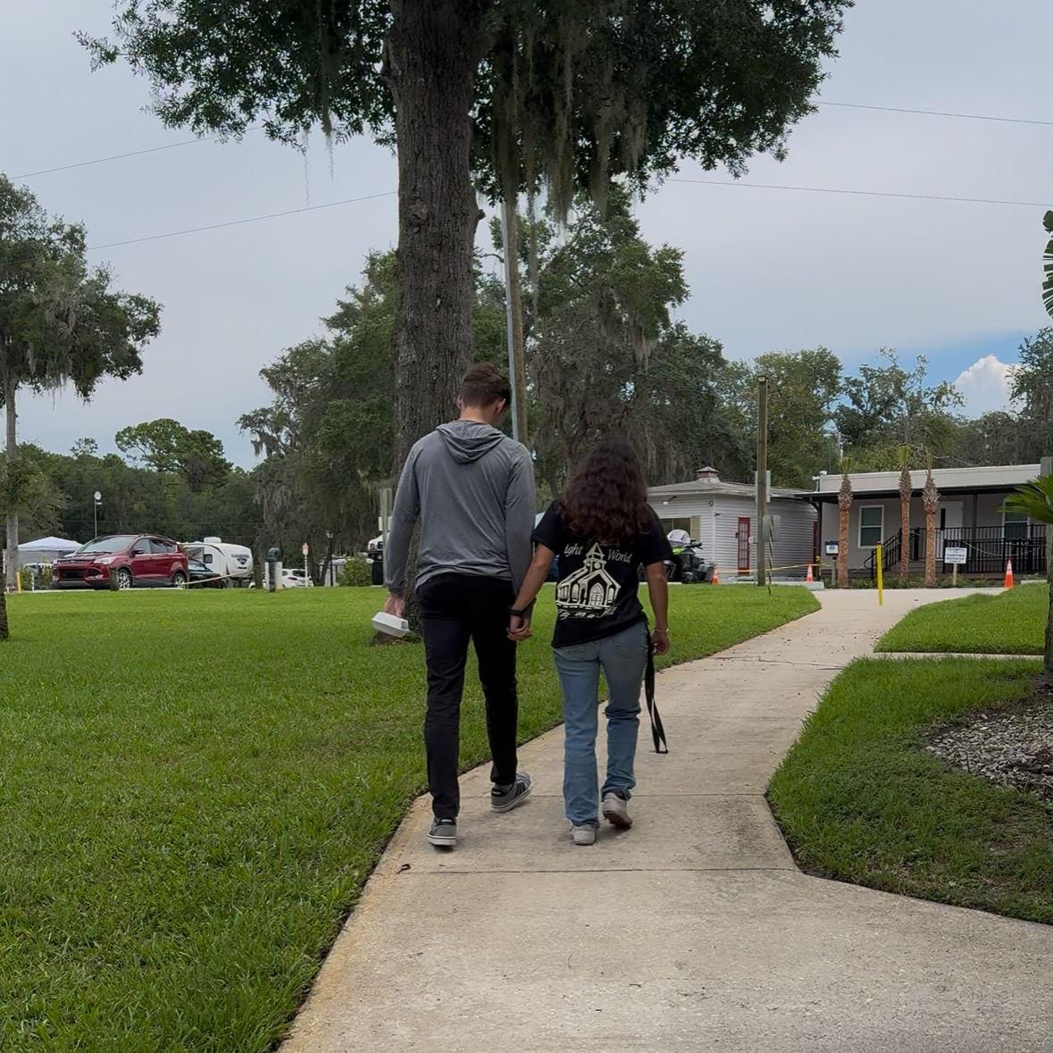 Aug 2025 - Walking together after hearing Pedro preach!