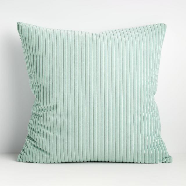 Rae Teal 23" Pillow with Feather-Down Insert