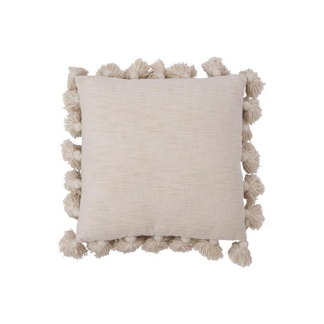 Interlude Luxurious Square Cotton Pillow Cover and Insert