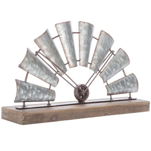 Half Windmill Metal Decor