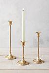 Anthopologie Antiqued Brass Candlestick, Short