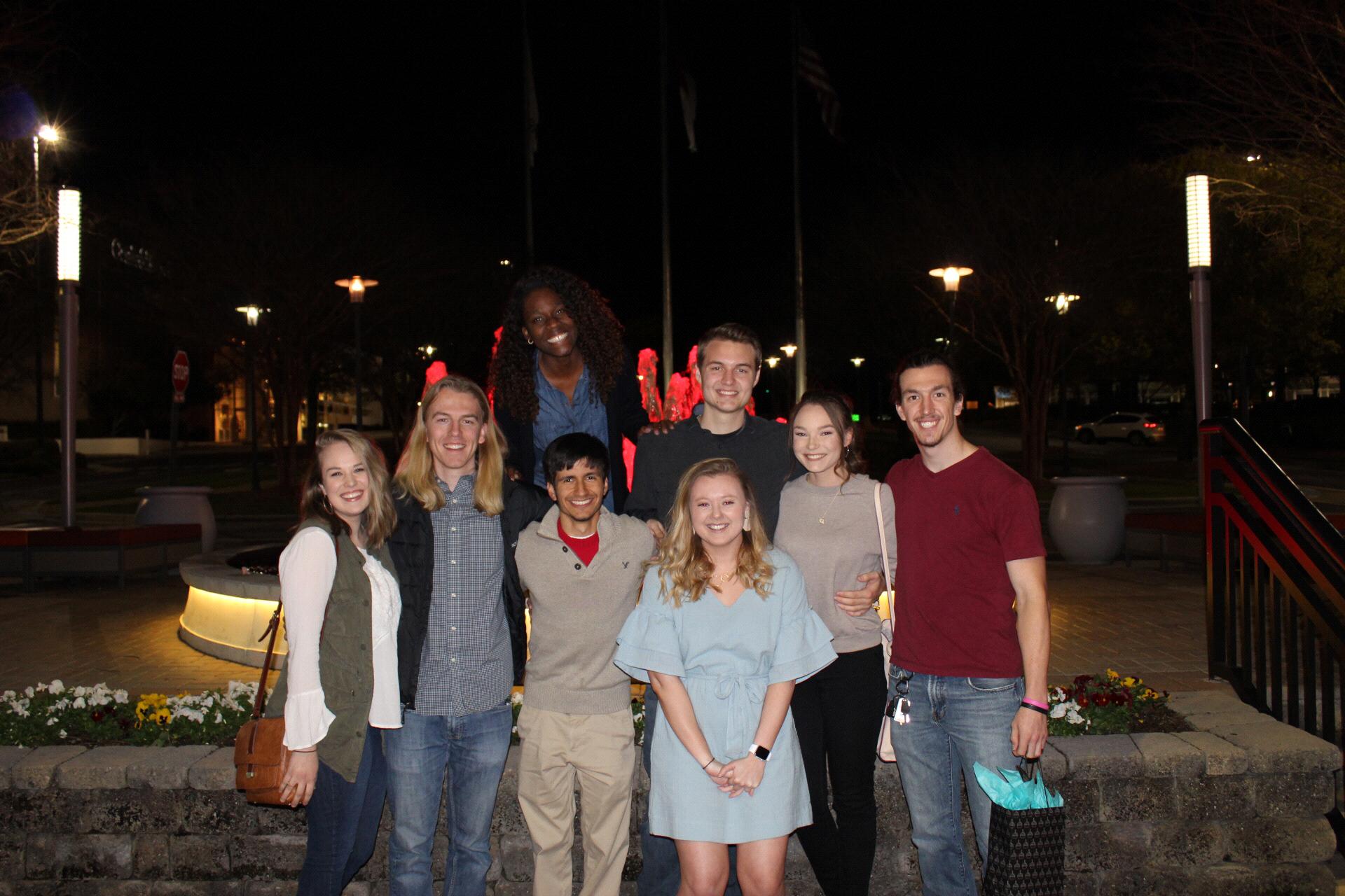 Fun dinner out for Maddy's birthday with great friends!