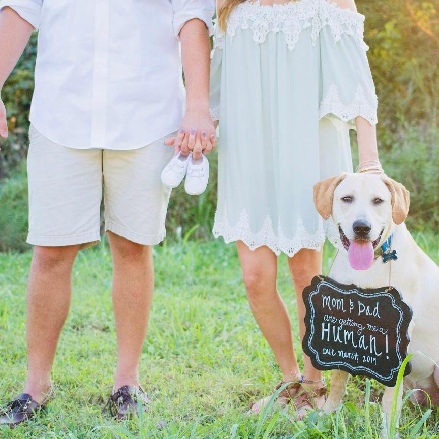 Announcing we were pregnant!