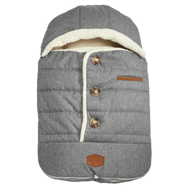 JJ Cole Bundleme - Urban, Baby Bunting Bag, Winter Protection for Baby Car Seats and Strollers, Heather Grey