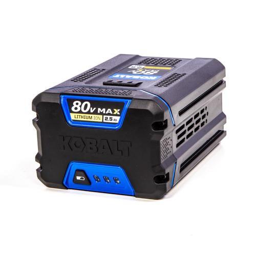 Kobalt 80-Volt Max 2.5-Amps Rechargeable Lithium Ion (Li-Ion) Cordless Power Equipment Battery