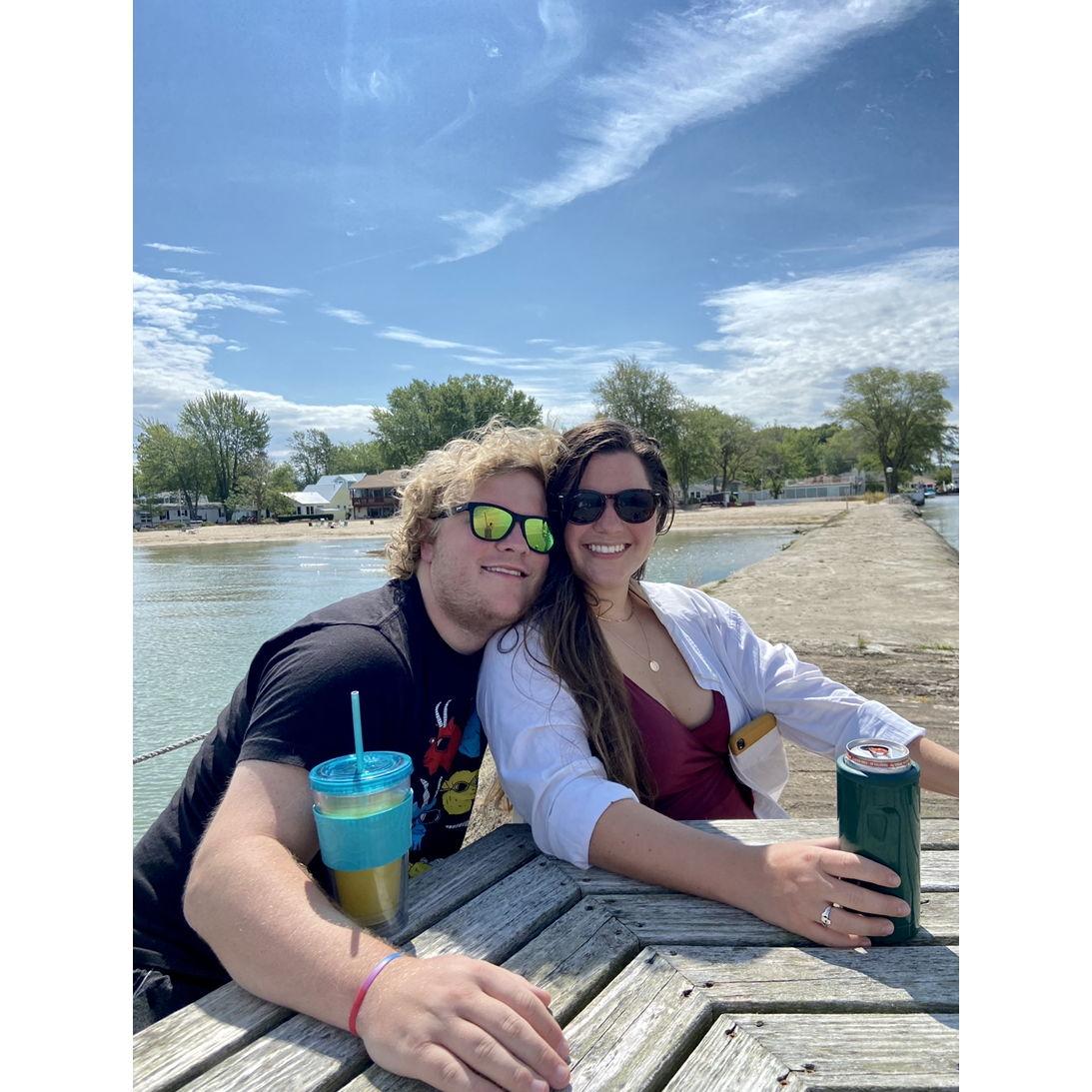 Lake Erie with friends!